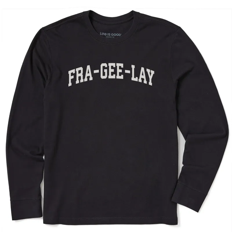 Men's Fra-Gee-Lay Arch Long Sleeve Crusher Tee sold by Life is Good