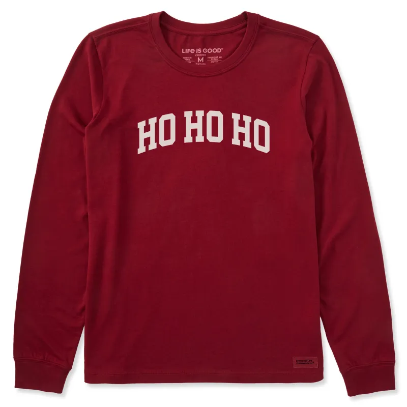 Women's HO HO HO Arch Long Sleeve Crusher Tee made by Life is Good