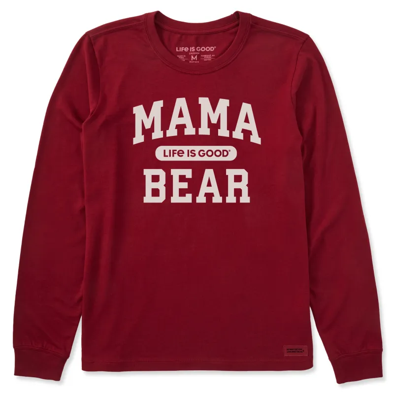 Women's Mama Bear Arch Long Sleeve Crusher Tee made by Life is Good