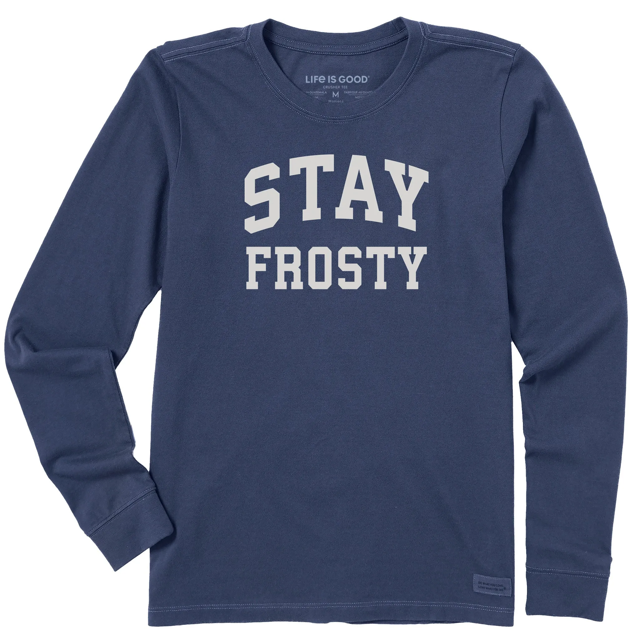 Women's Stay Frosty Arch Long Sleeve Crusher Tee sold by Life is Good