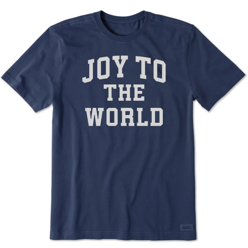 Men's Joy to the World Arched Short Sleeve Crusher Tee sold by Life is Good