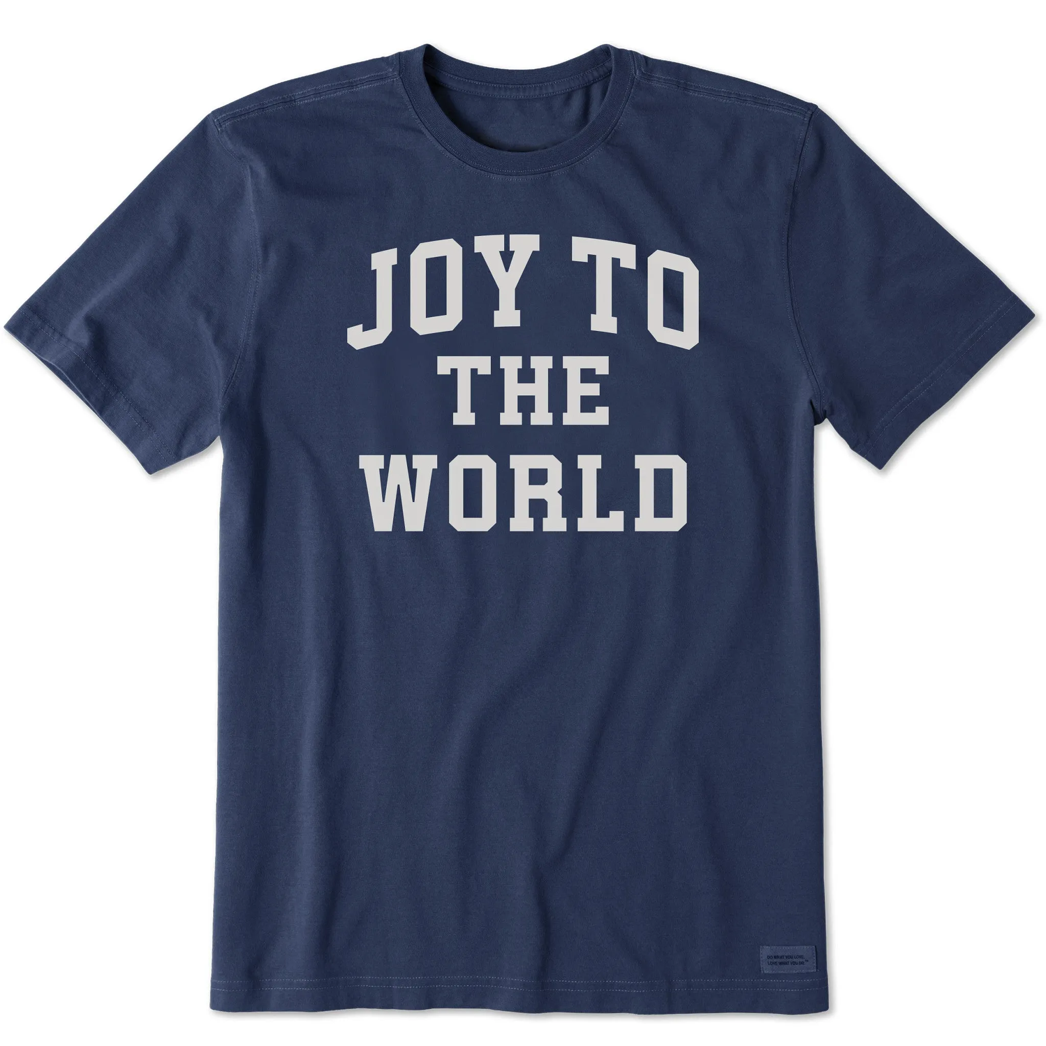 Men's Joy to the World Arched Short Sleeve Crusher Tee sold by Life is Good