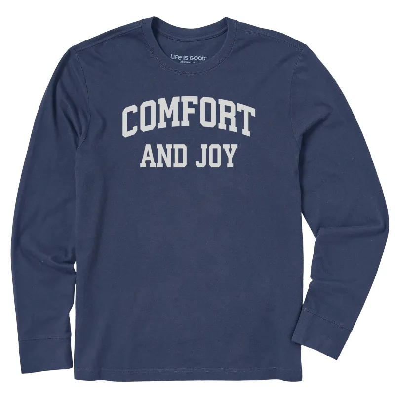 Men's Comfort and Joy Arch Long Sleeve Crusher Tee sold by Life is Good