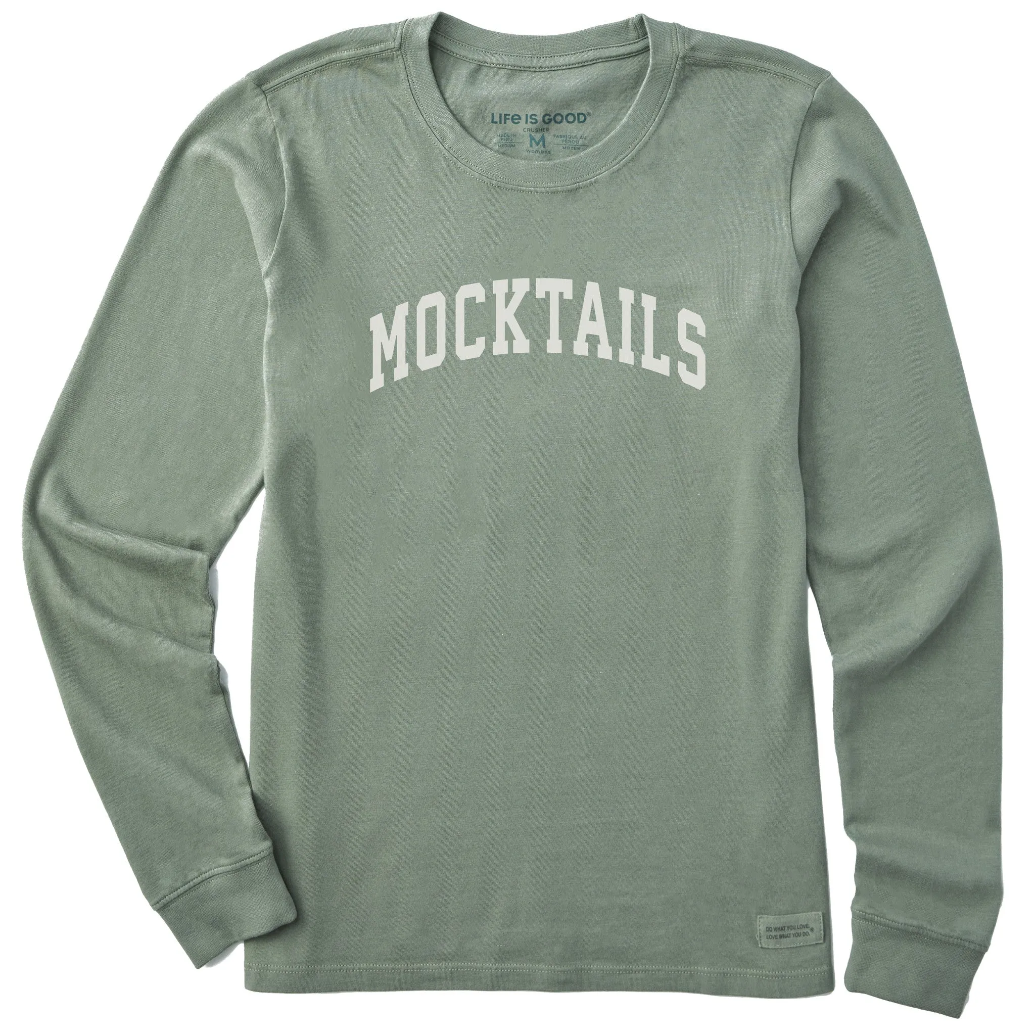 Women's Mocktails Arch Long Sleeve Crusher Tee sold by Life is Good