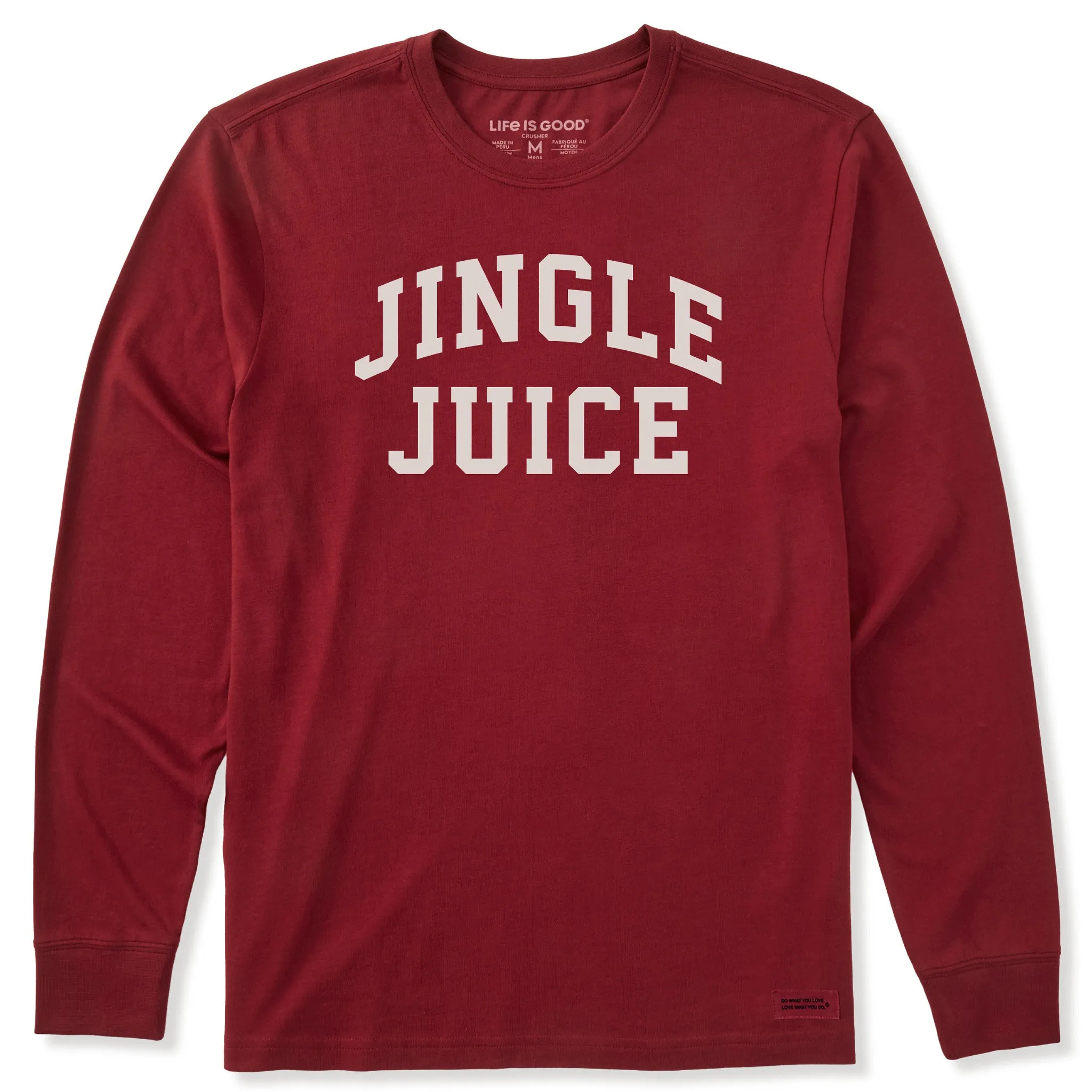 Men's Jingle Juice Arch Long Sleeve Crusher Tee sold by Life is Good