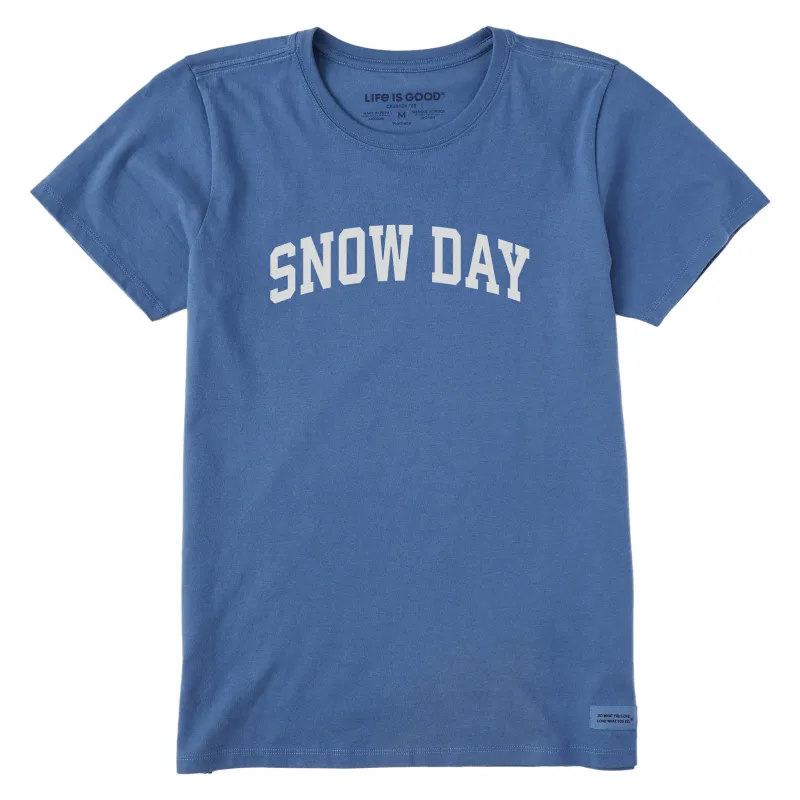 Women's Snow Day Arch Short Sleeve Crusher Tee made by Life is Good