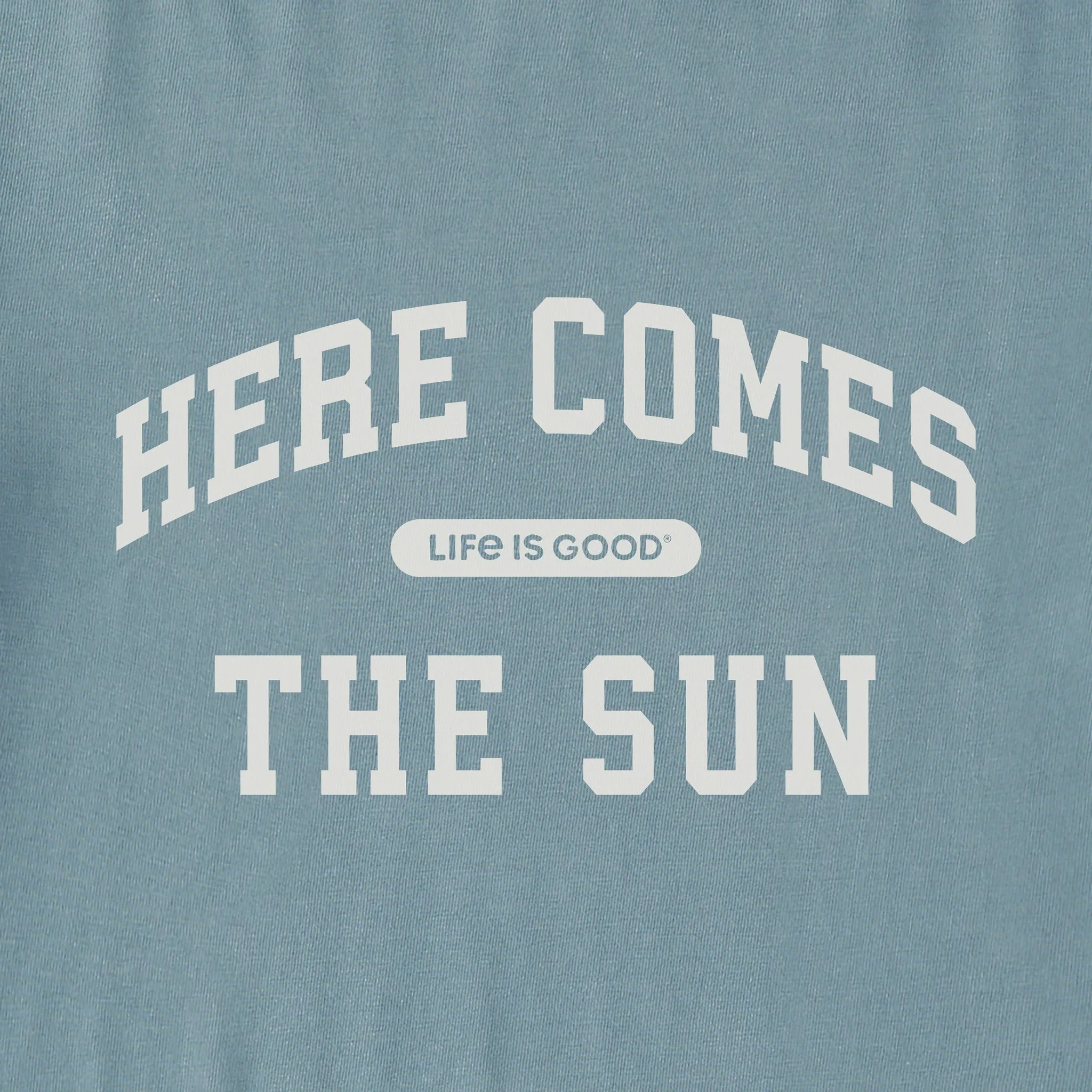 Men's Here Comes Sun Arch Short Sleeve Crusher Tee sold by Life is Good product image thumbnail 2