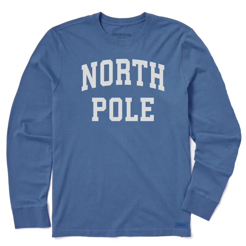 Men's North Pole Arch Long Sleeve Crusher Tee sold by Life is Good