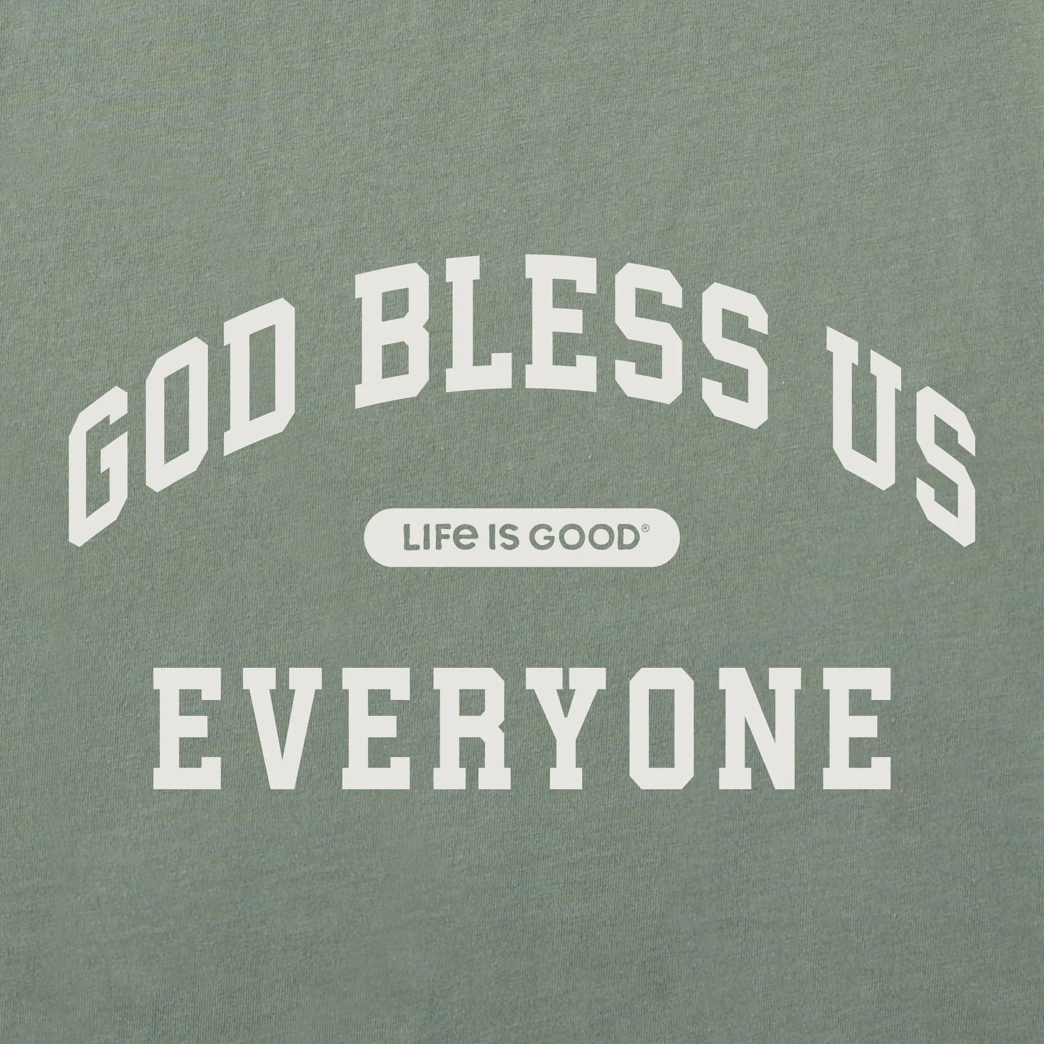 Men's God Bless Us Everyone Arch Short Sleeve Crusher Tee sold by Life is Good product image thumbnail 2