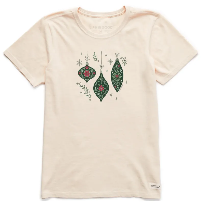 Women's Three Doodle Ornaments Short Sleeve Crusher Tee sold by Life is Good