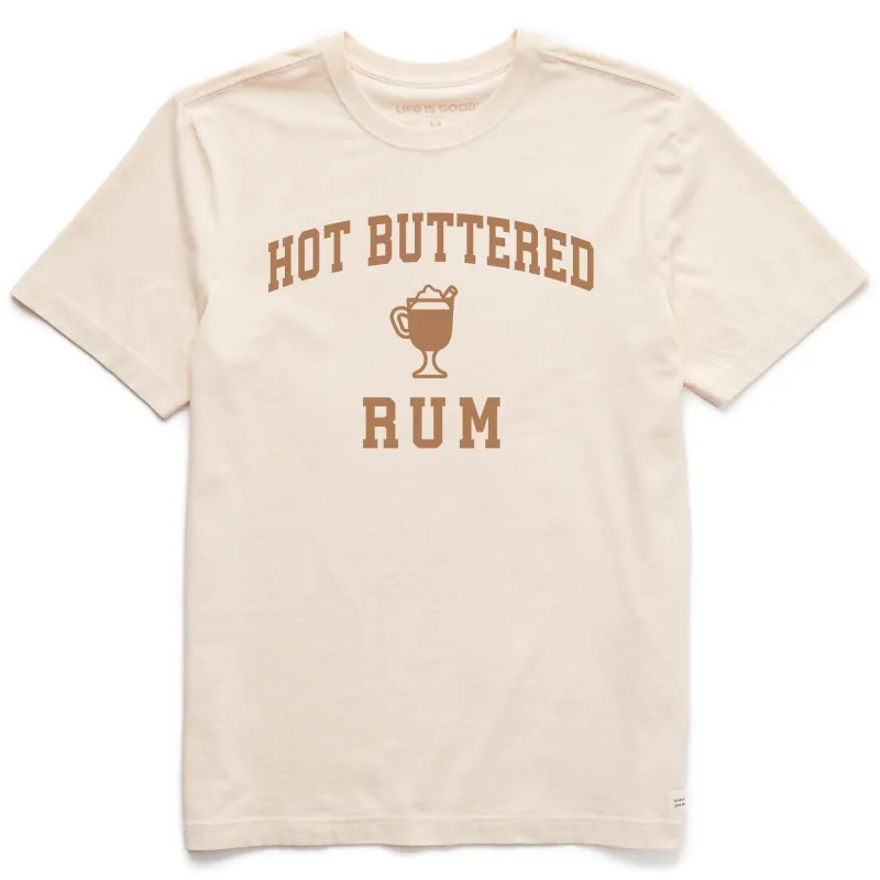 Men's Hot Buttered Rum Arch Short Sleeve Crusher Tee sold by Life is Good
