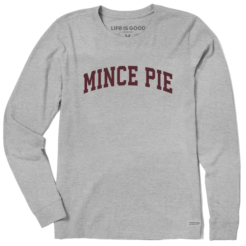 Women's Mince Pie Arch Long Sleeve Crusher Tee sold by Life is Good