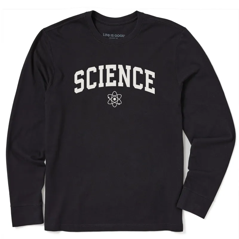 Men's Science Arch Long Sleeve Crusher Tee sold by Life is Good