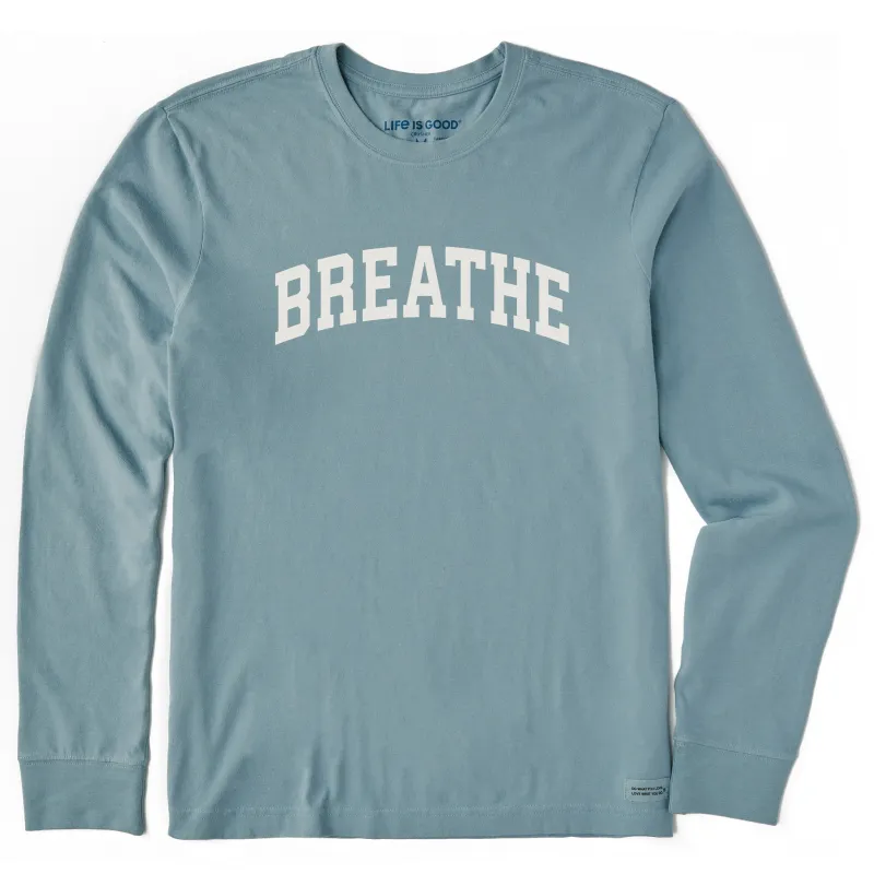 Men's Breathe Arch Long Sleeve Crusher Tee sold by Life is Good