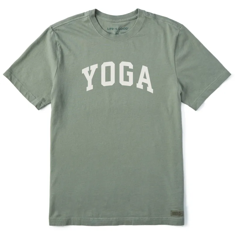 Men's Yoga Arch Short Sleeve Crusher Tee sold by Life is Good