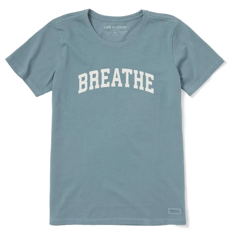 Women's Breathe Arch Short Sleeve Crusher Tee sold by Life is Good