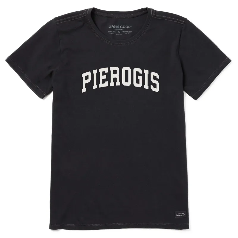 Women's Pierogis Arch Short Sleeve Crusher Tee sold by Life is Good