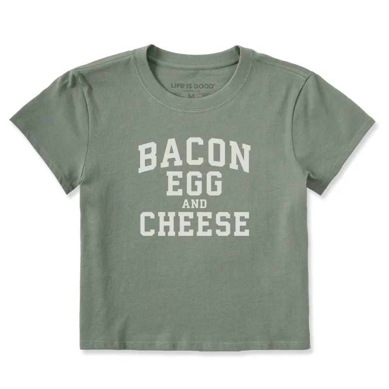 Women's Bacon Egg and Cheese Arch Crusher-LITE Shrunken Tee sold by Life is Good