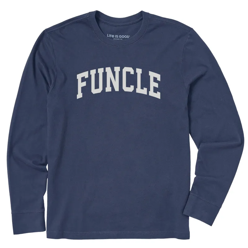 Men's Fun Uncle Arch Long Sleeve Crusher Tee sold by Life is Good