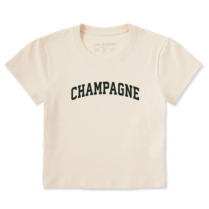 Women's Champagne Arch Crusher-LITE Shrunken Tee sold by Life is Good
