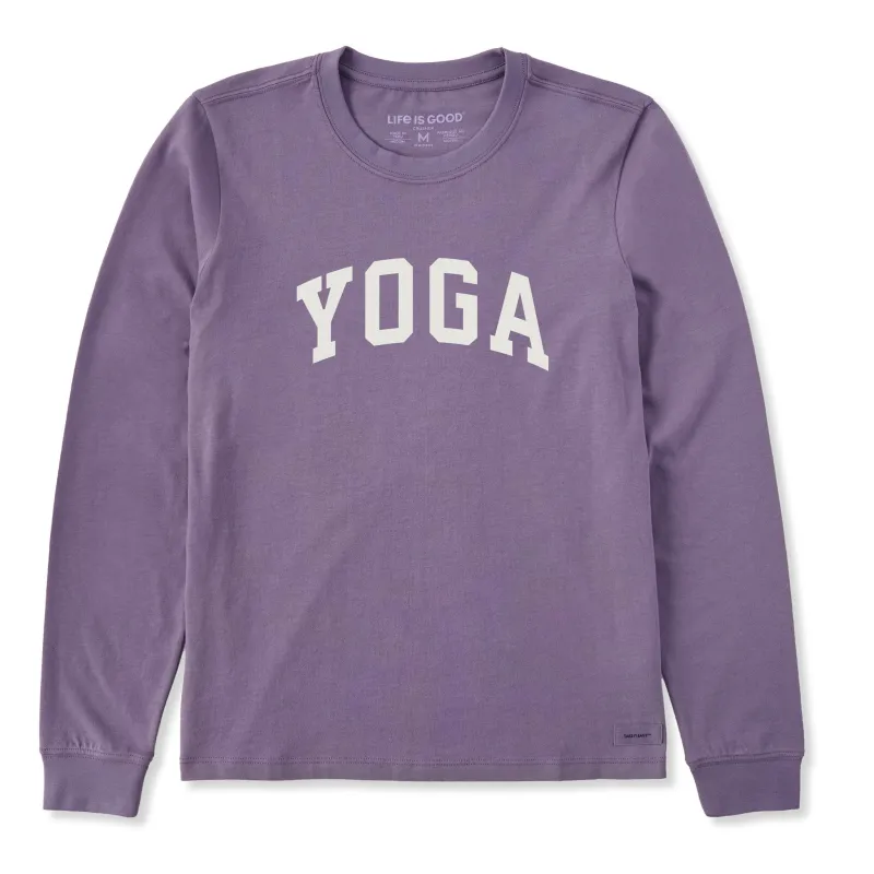 Women's Yoga Arch Long Sleeve Crusher Tee sold by Life is Good