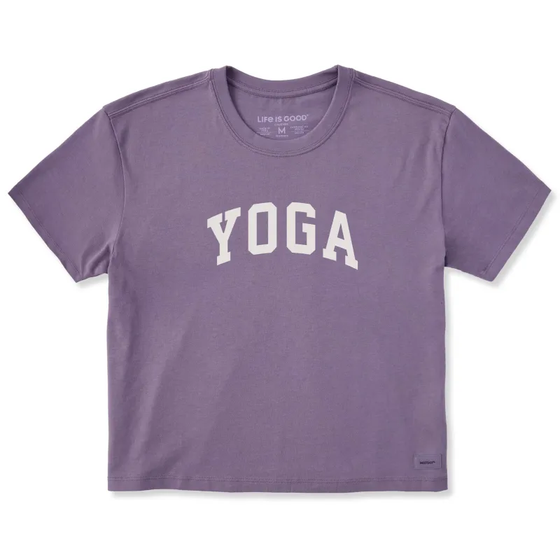 Women's Yoga Arch Short Sleeve Crusher Boxy Tee sold by Life is Good