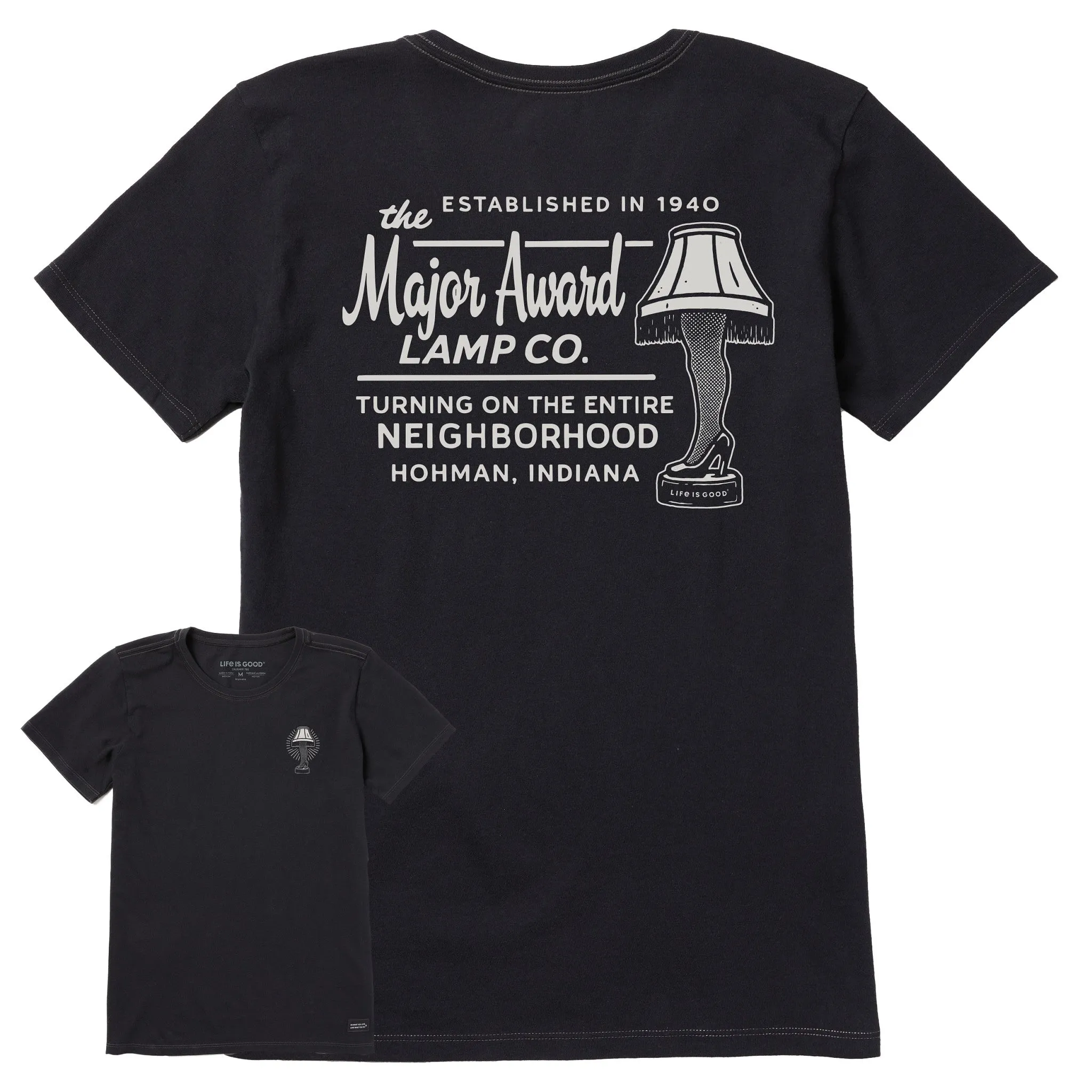 Women's Major Award Lamp Co. Short Sleeve Crusher Tee sold by Life is Good