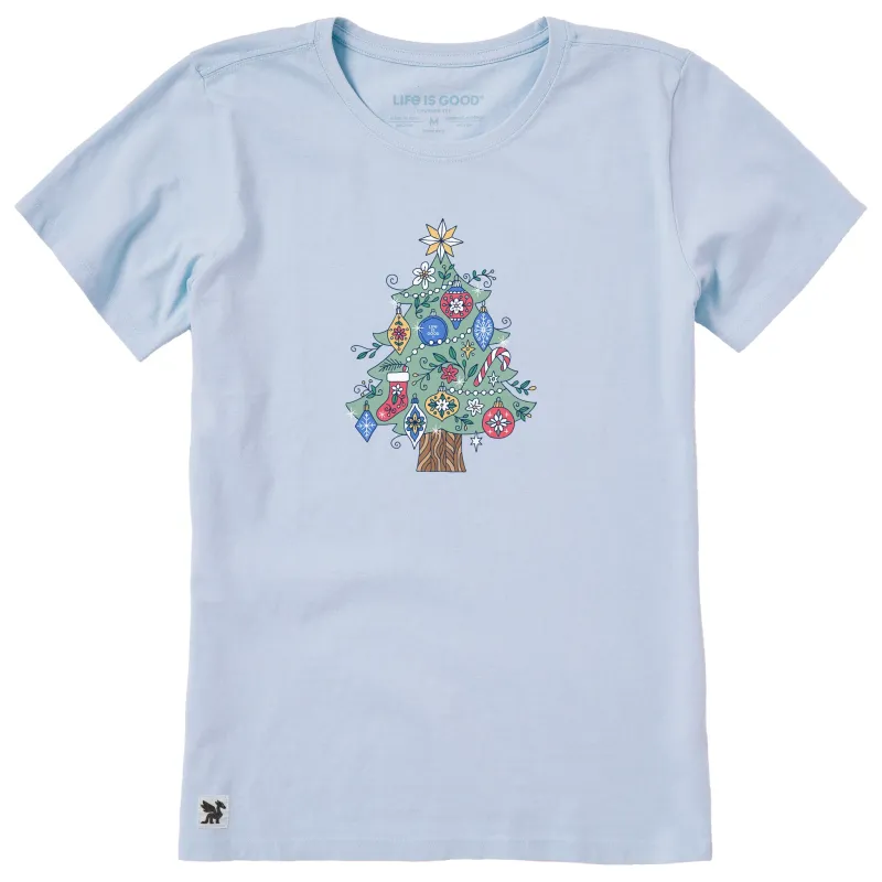 Women's Patchwork Tree Short Sleeve Crusher Tee sold by Life is Good
