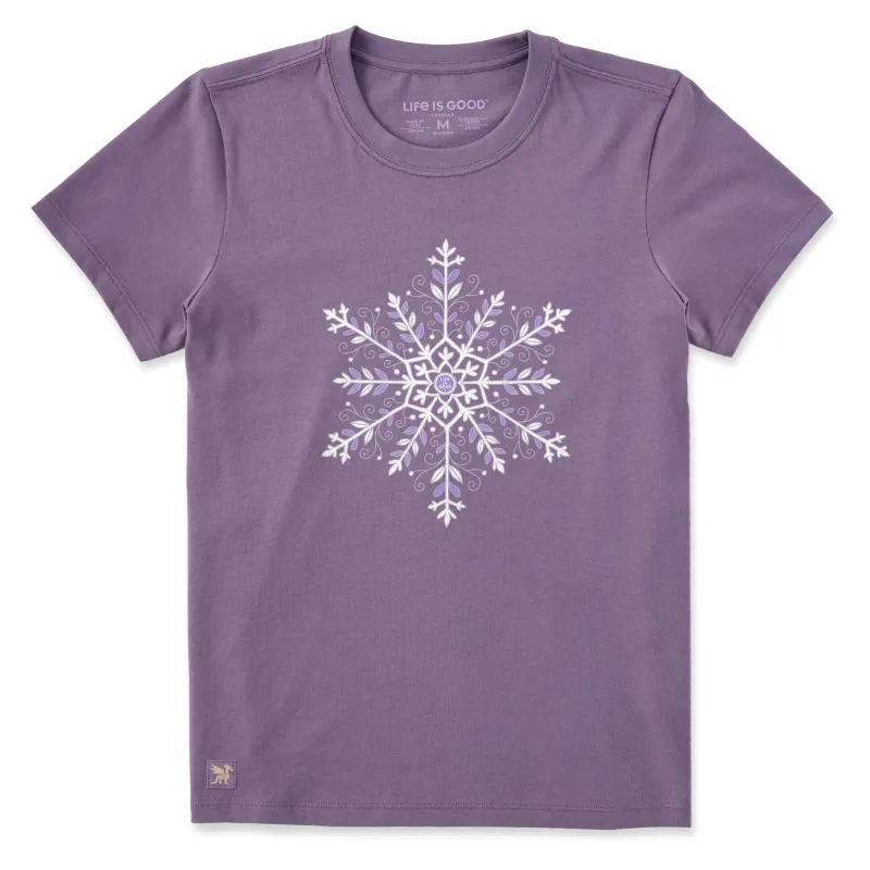 Women's Patchwork Snowflake Short Sleeve Crusher Tee made by Life is Good