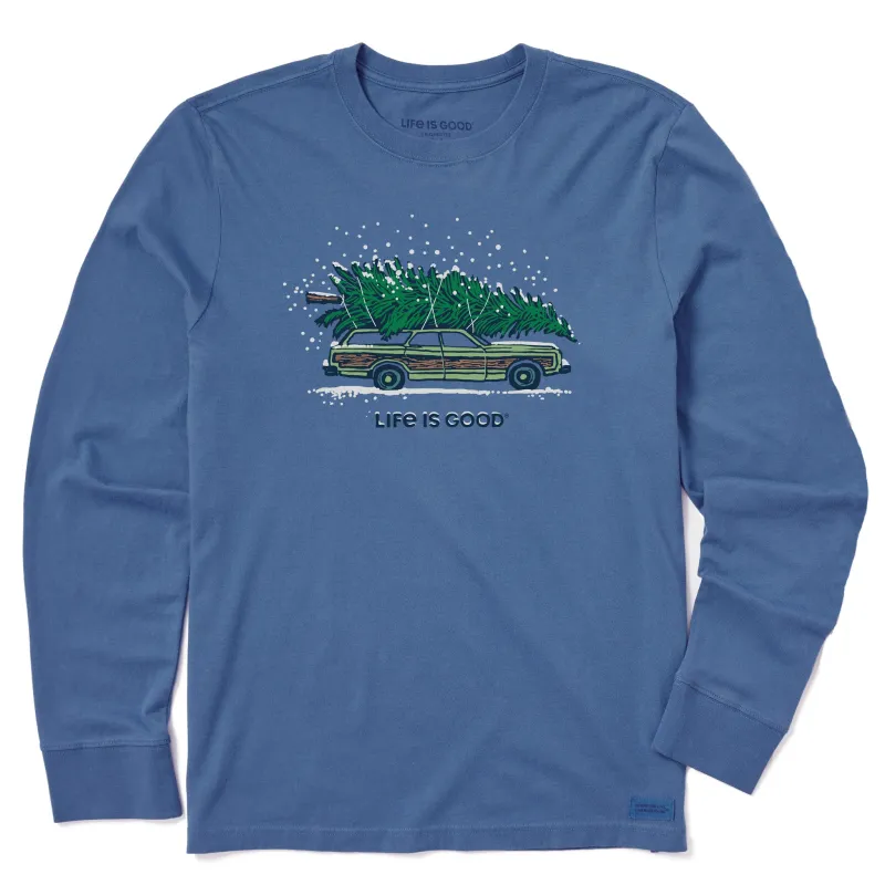 Men's Tree Haul Long Sleeve Crusher Tee sold by Life is Good