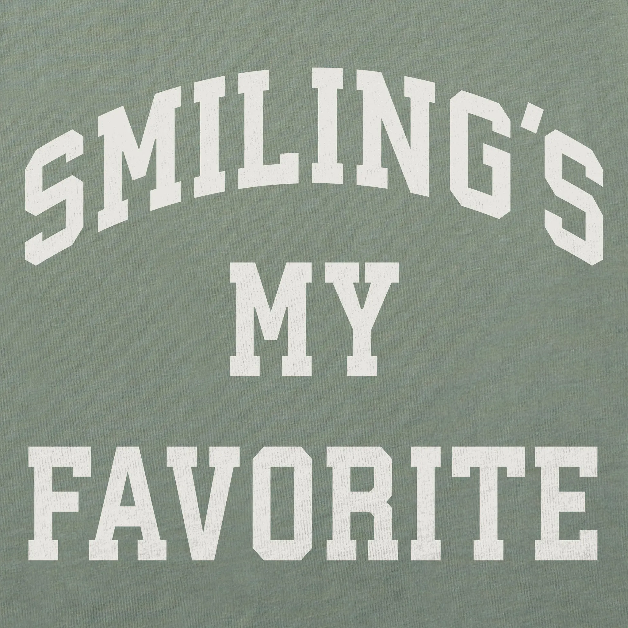 Women's Smiling's My Favorite Arch Long Sleeve Crusher Tee sold by Life is Good product image thumbnail 2