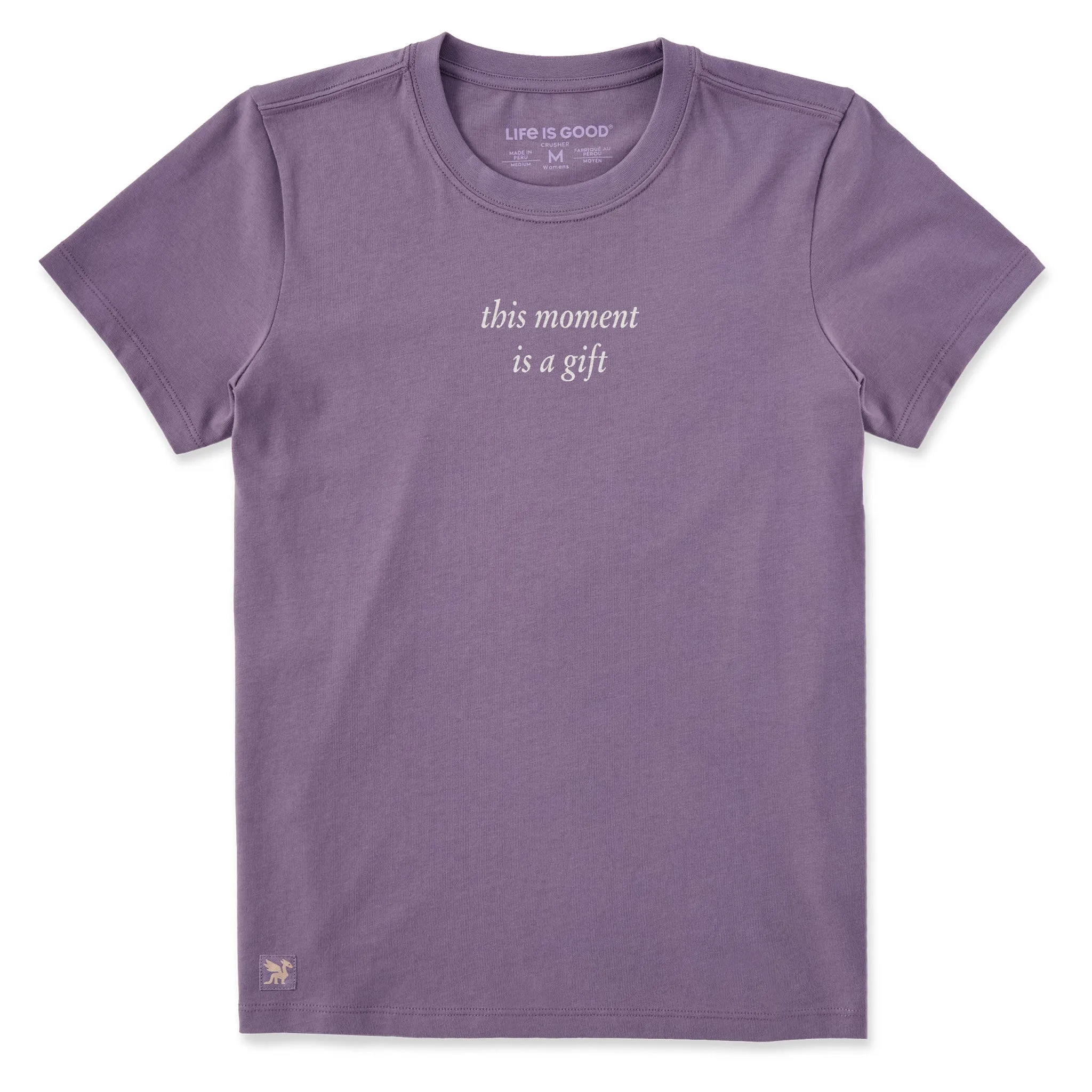 Women's This Moment is a Gift Short Sleeve Crusher Tee sold by Life is Good