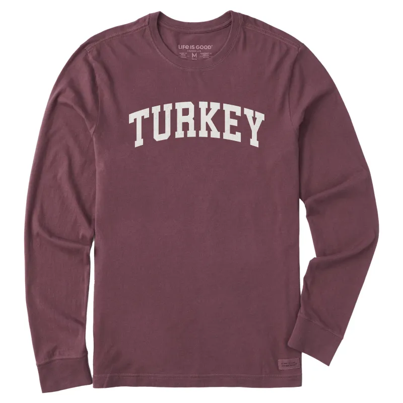 Men's Turkey Arch Long Sleeve Crusher Tee sold by Life is Good