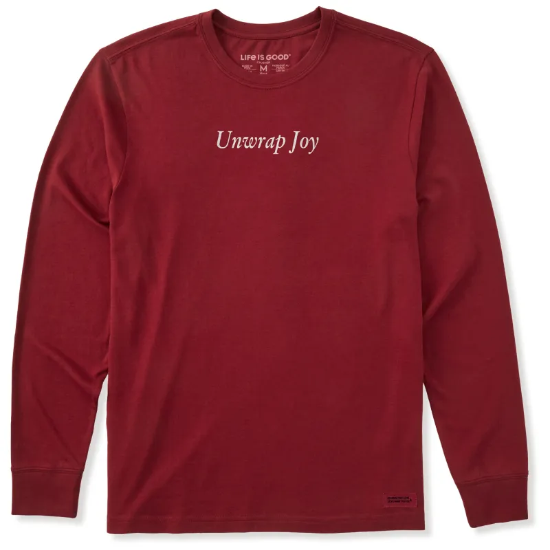 Men's Unwrap Joy Long Sleeve Crusher Tee sold by Life is Good
