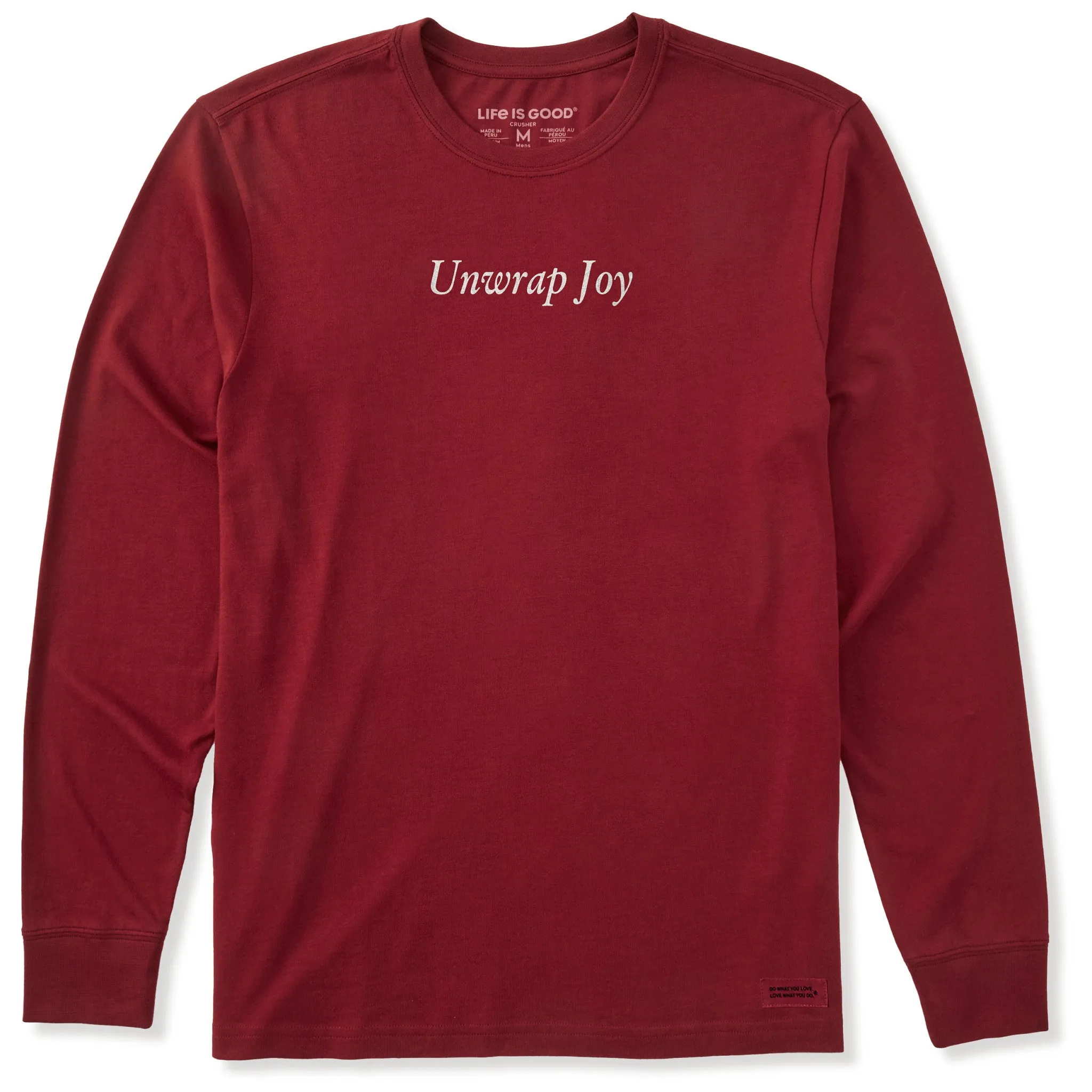 Men's Unwrap Joy Long Sleeve Crusher Tee sold by Life is Good