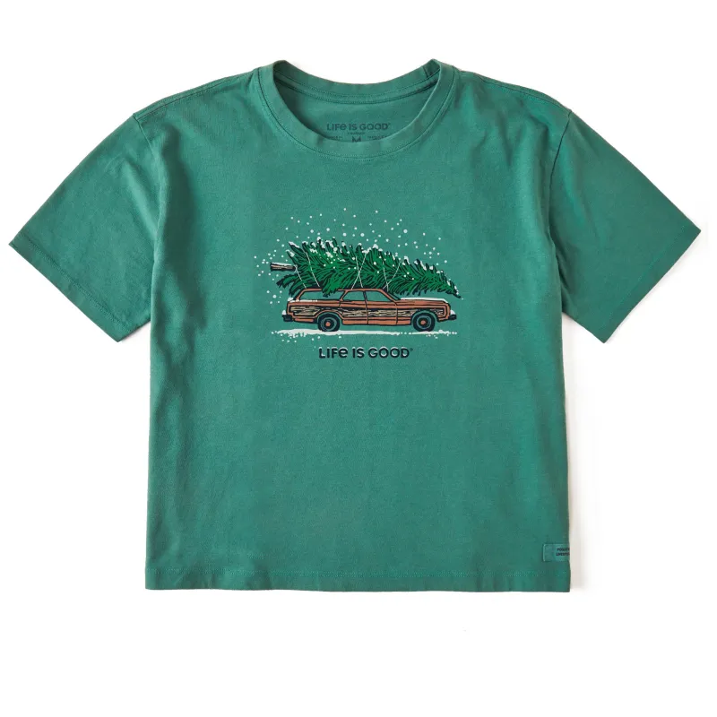 Women's Tree Haul Short Sleeve Crusher Boxy Tee sold by Life is Good