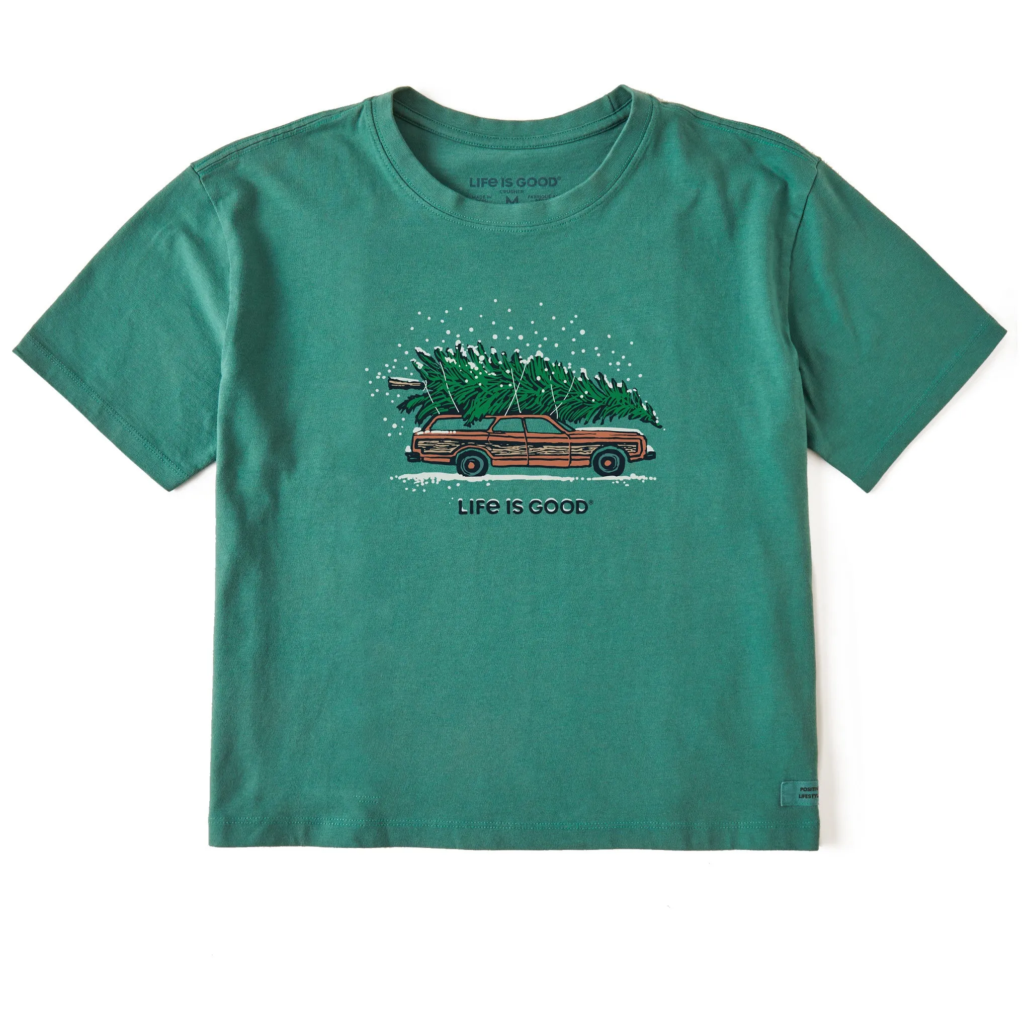 Women's Tree Haul Short Sleeve Crusher Boxy Tee sold by Life is Good
