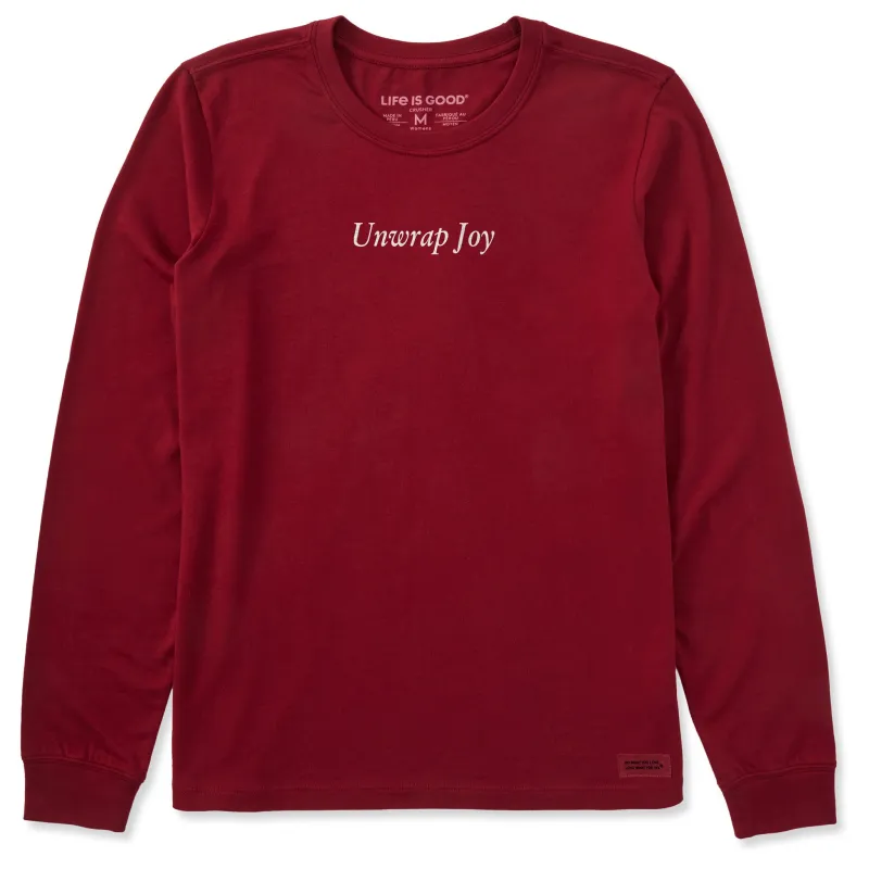 Women's Unwrap Joy Long Sleeve Crusher Tee sold by Life is Good