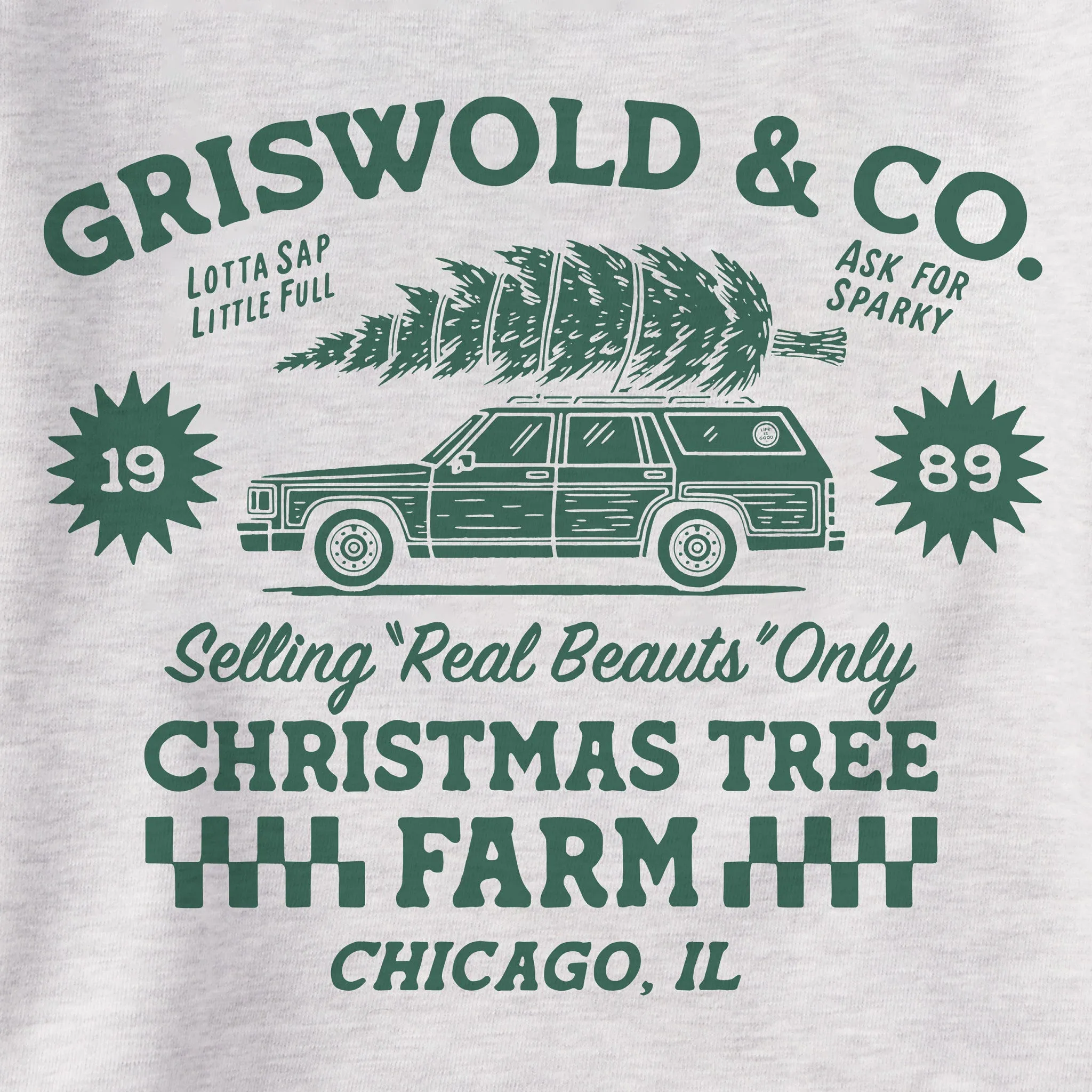 Men's Christmas Tree Farm Simply True Fleece Crew sold by Life is Good product image thumbnail 2