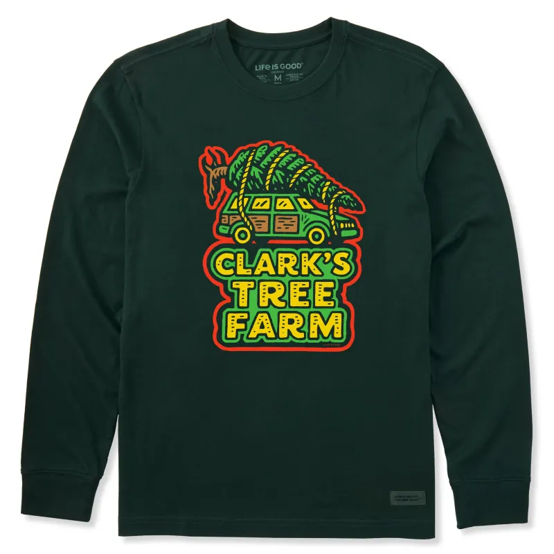 Men's Clark's Tree Farm Long Sleeve Crusher Tee sold by Life is Good