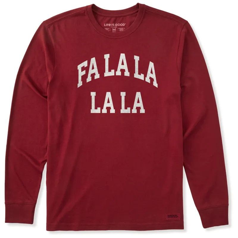 Men's Fa La La La La Arch Long Sleeve Crusher Tee sold by Life is Good