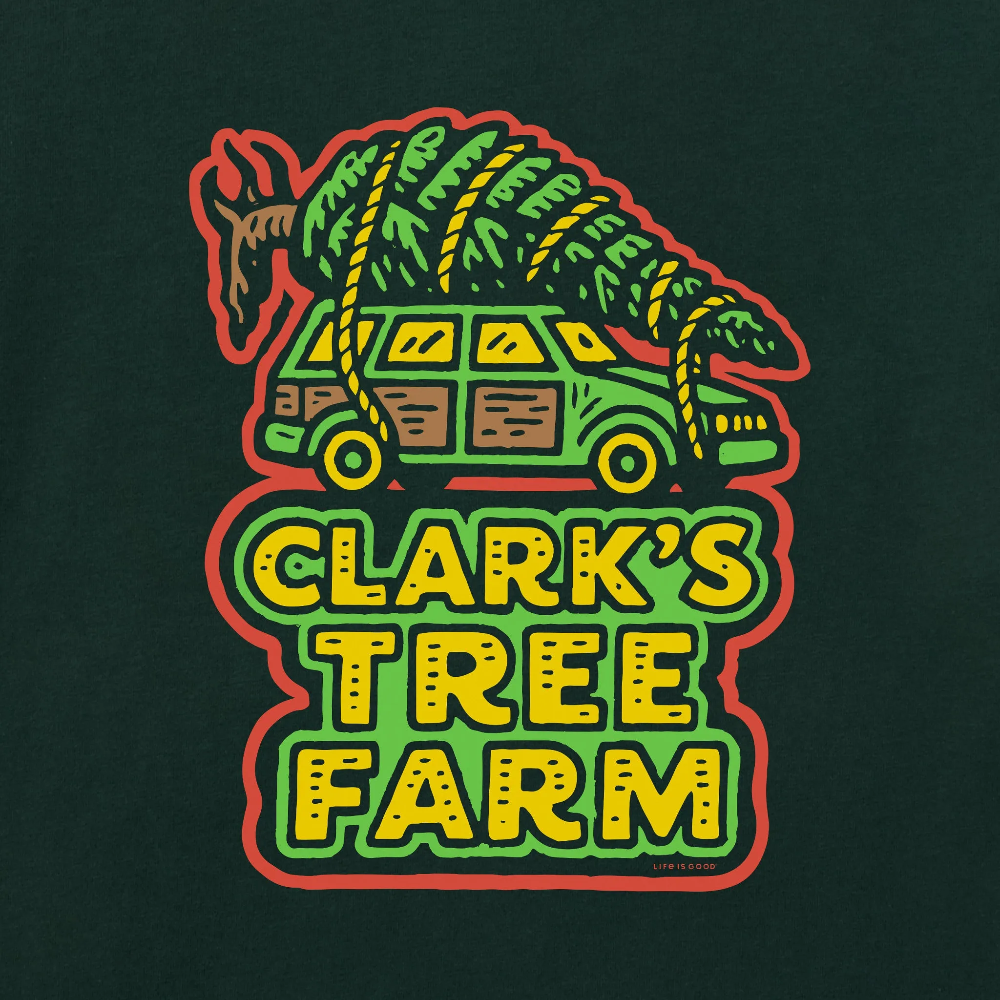 Women's Clark's Tree Farm Long Sleeve Crusher Tee sold by Life is Good product image thumbnail 2