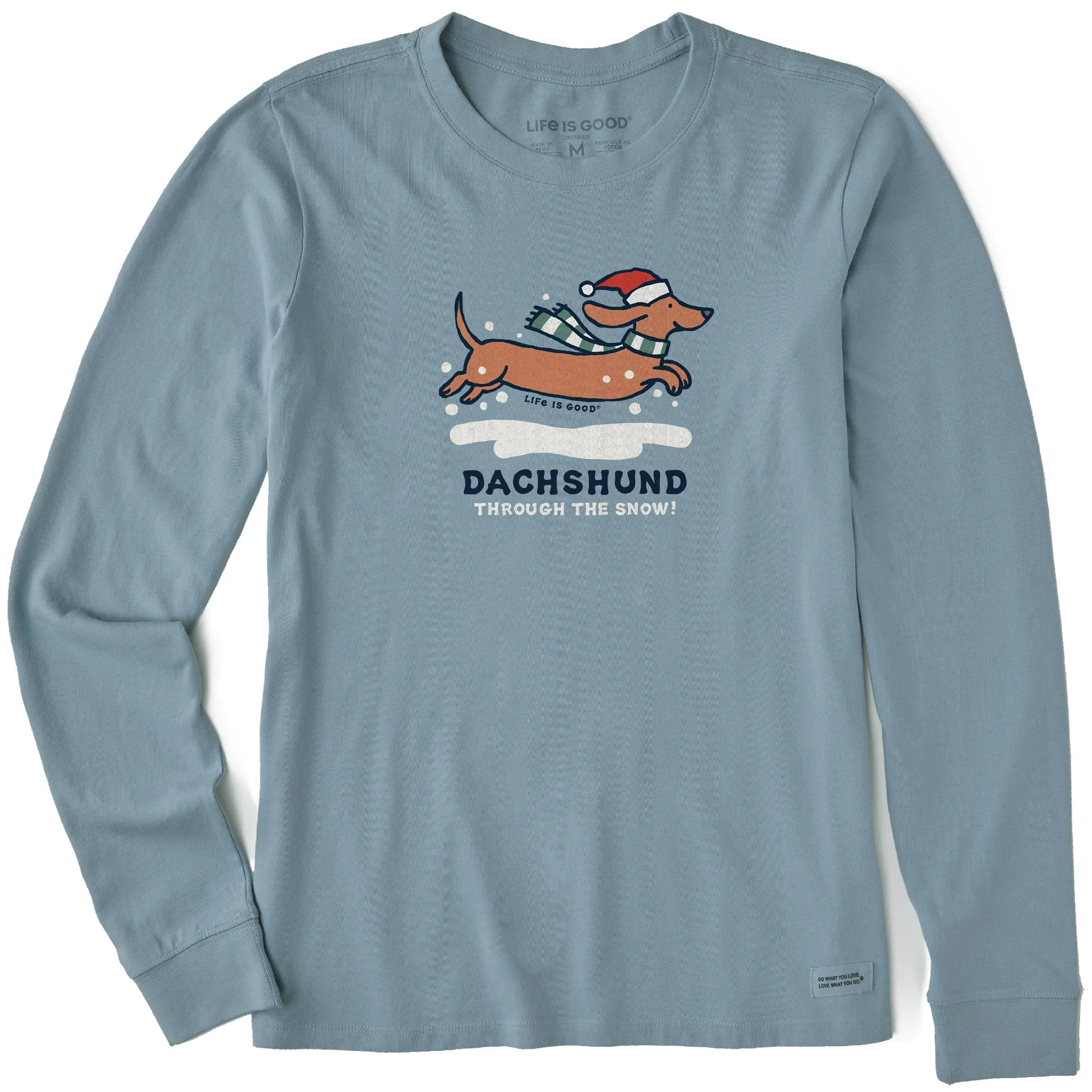Women's Dachshund Through Long Sleeve Crusher Tee sold by Life is Good
