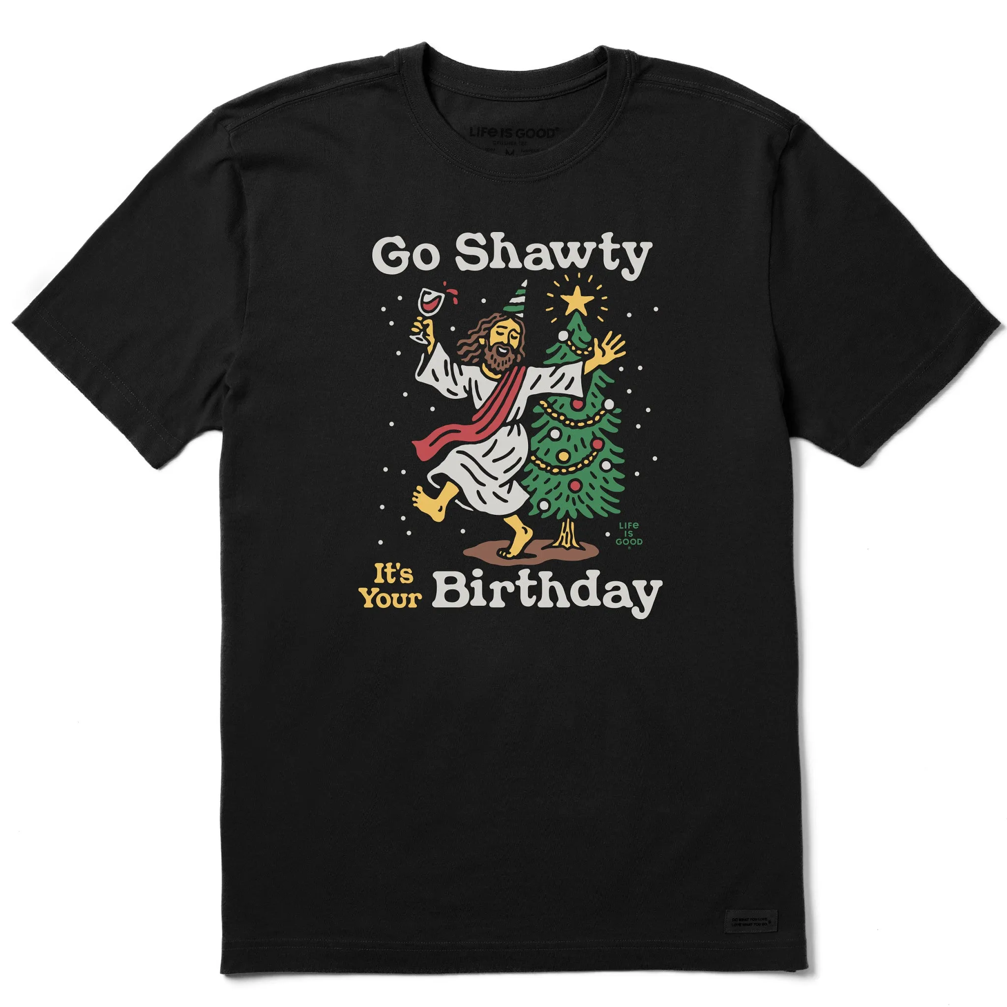 Men's Go Shawty Short Sleeve Crusher Tee sold by Life is Good