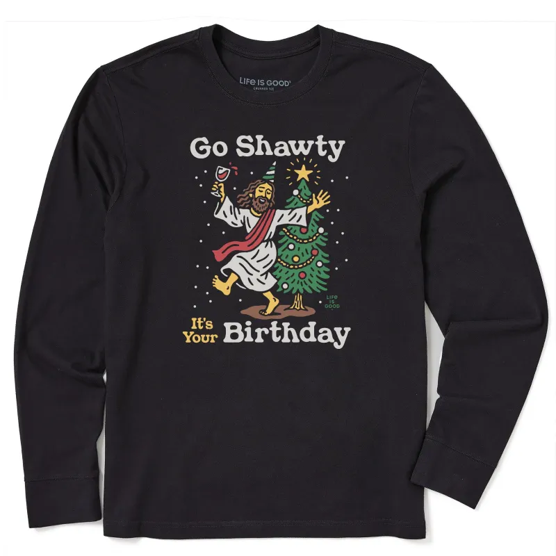 Men's Go Shawty Long Sleeve Crusher Tee sold by Life is Good