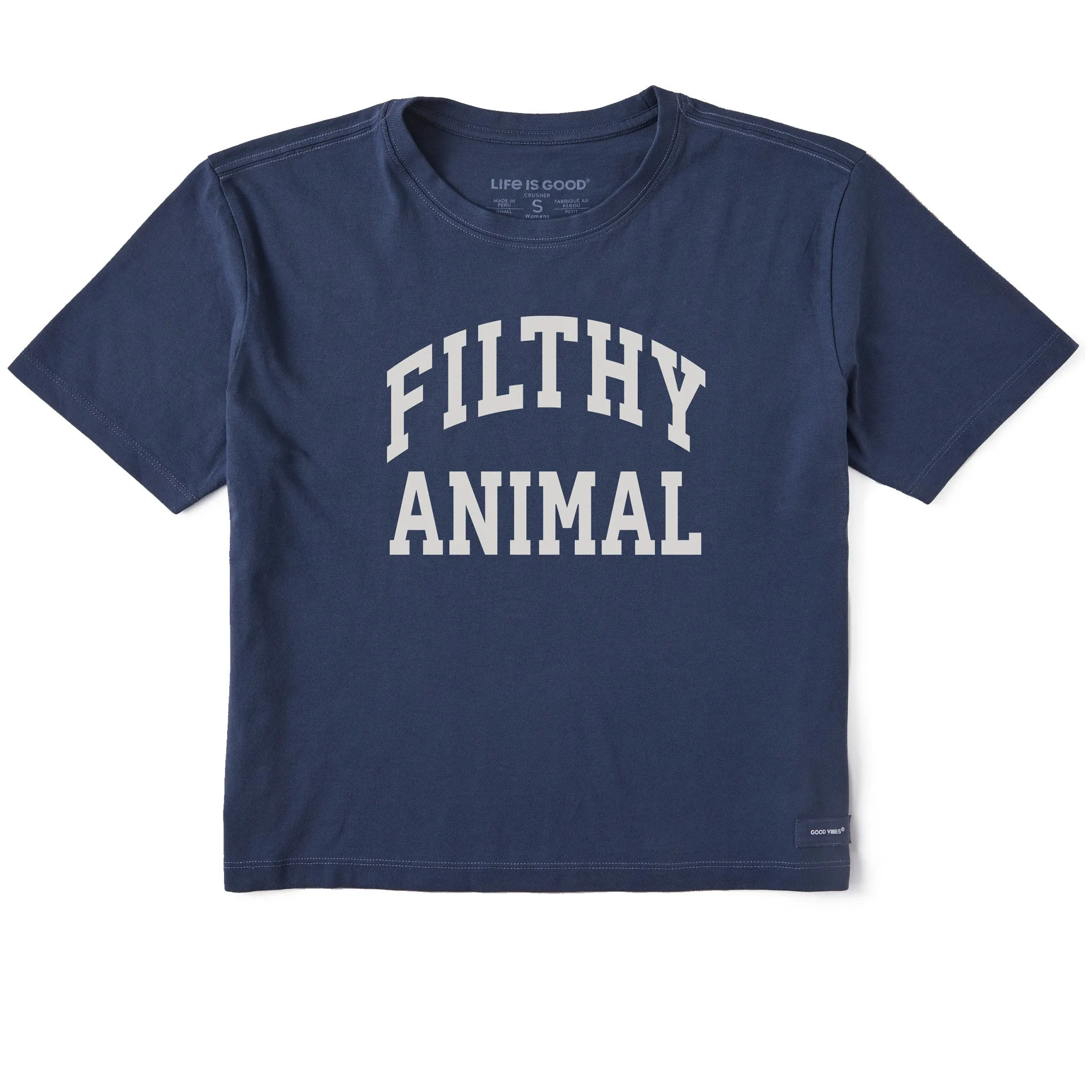 Women's Filthy Animal Arch Short Sleeve Crusher Boxy Tee sold by Life is Good