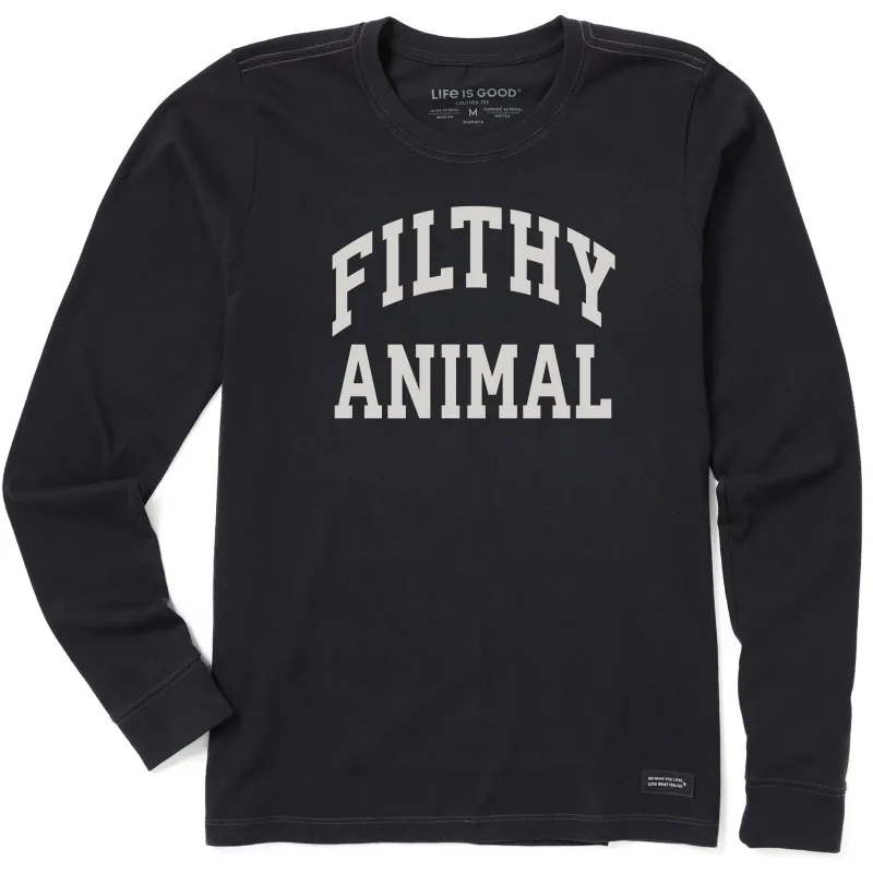 Women's Filthy Animal Arch Long Sleeve Crusher Tee made by Life is Good