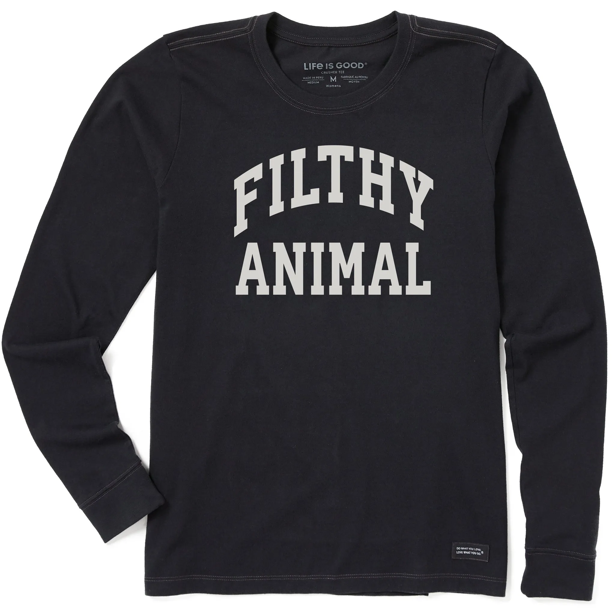 Women's Filthy Animal Arch Long Sleeve Crusher Tee sold by Life is Good
