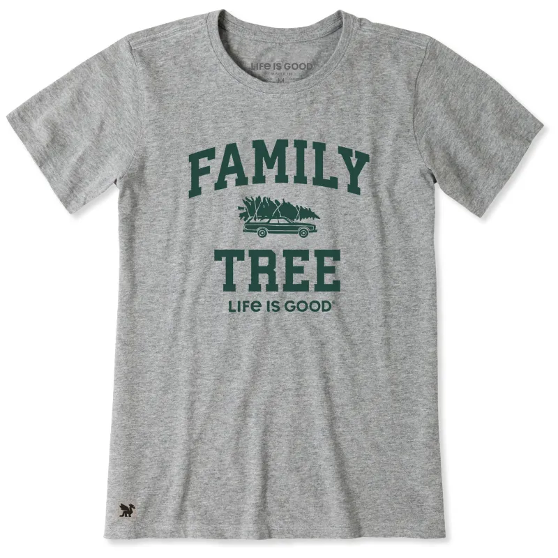 Women's Family Tree Arch Short Sleeve Crusher Tee sold by Life is Good