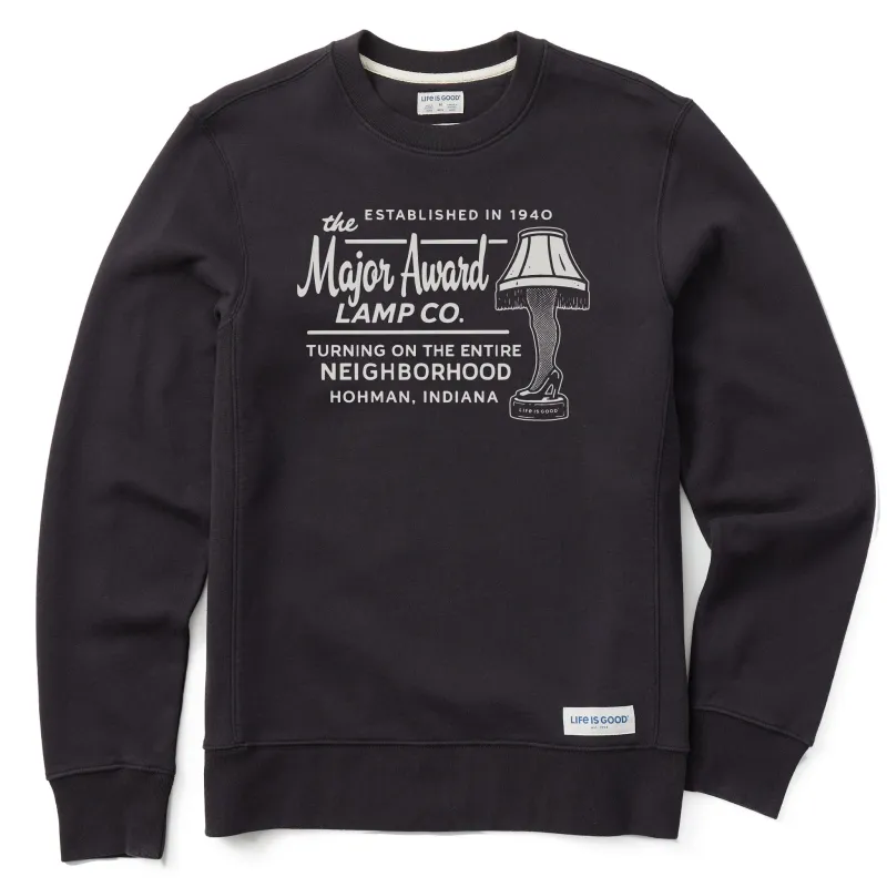 Men's Major Award Lamp Co. Simply True Fleece Crew sold by Life is Good